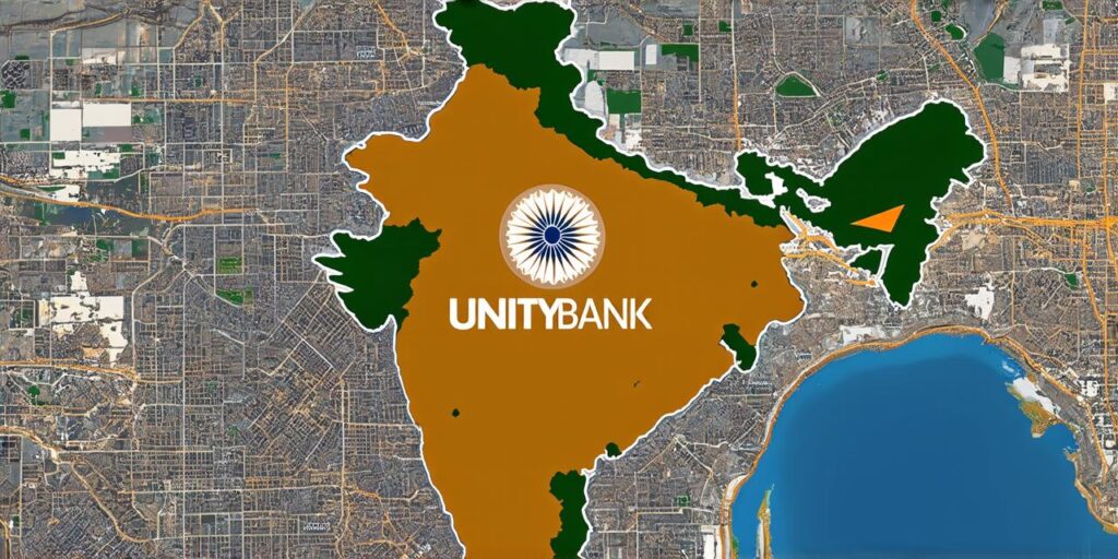 How many Unity Bank locations are there in India?