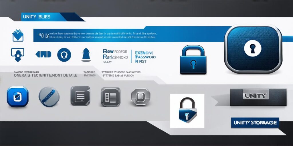 What is the standard password for Unity storage systems?